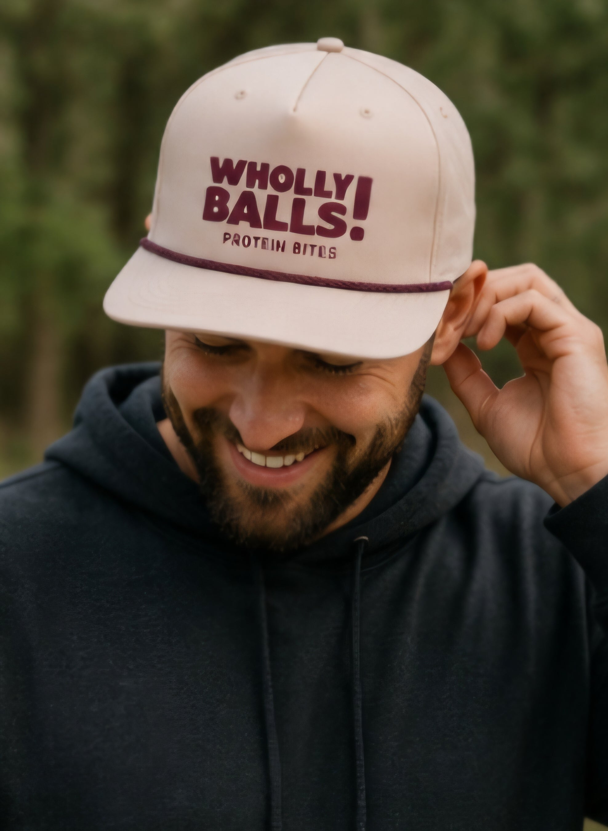 Umpqua Snapback Rope Hat- Dusty Rose/Maroon