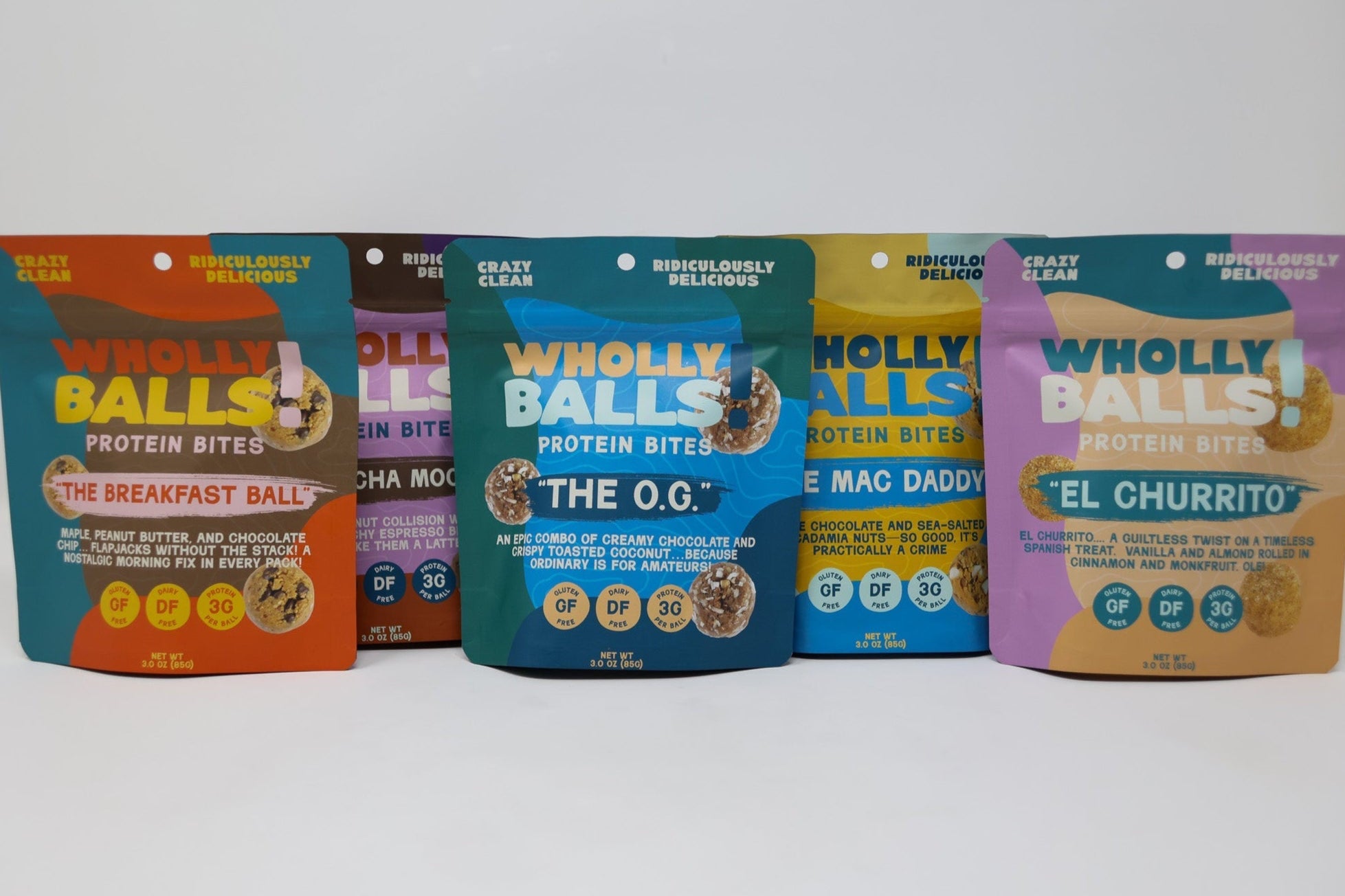 Wholly Balls! Custom 3-Pack - choose any three flavors of gluten-free, grain-free, dairy-free, plant-based protein bites