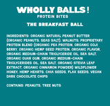 The Breakfast Ball protein bites made with real ingredients only
