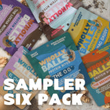 Sample 6 Pack plant-based protein bites by Wholly Balls!