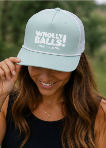 Umpqua Snapback Rope Hat- Seafoam/White