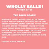 The Rocky Roadie protein bites made with real ingredients only