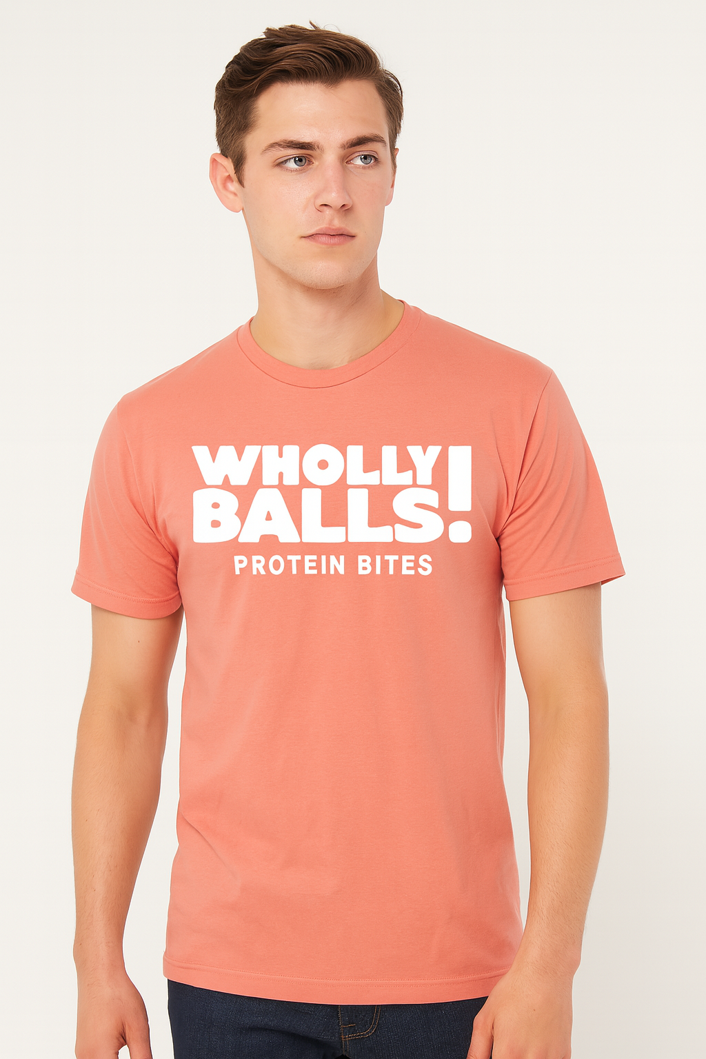 Wholly Balls! Comfort Colors Garmet Dyed Heavyweight T-shirt- Terracotta