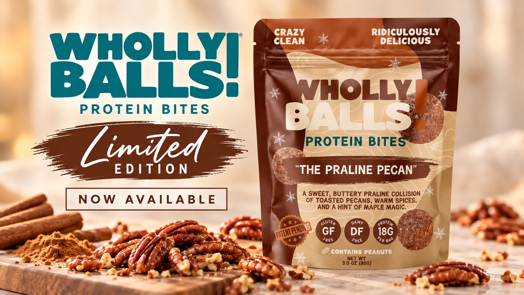 Limited Edition The Praline Pecan protein bites — now available